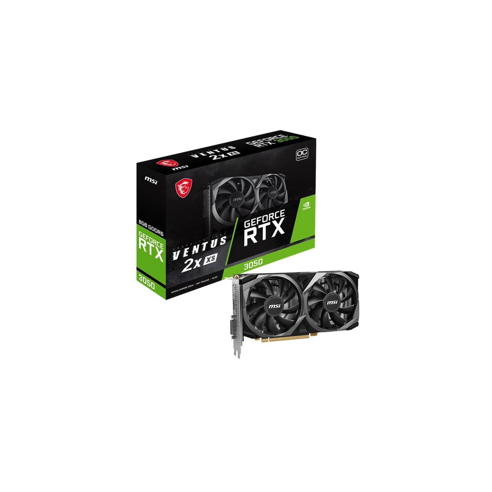 MSI GeForce RTX 3050 Ventus 2X OC 8GB Graphics Card